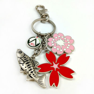 kaufen Zinklegierung Druckguss Custom Keychains mit weichem Emailliert Online-Herstellung