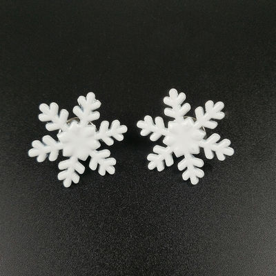 kaufen Metallische Glitter Schneeflocke Pin Badge Custom Zinklegierung / Eisen / Messing Keine Mindestmenge Online-Herstellung