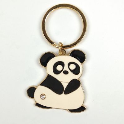 kaufen Kundenspezifische Panda-Element-Schlüsselkette für ein hübsches Paar Online-Herstellung
