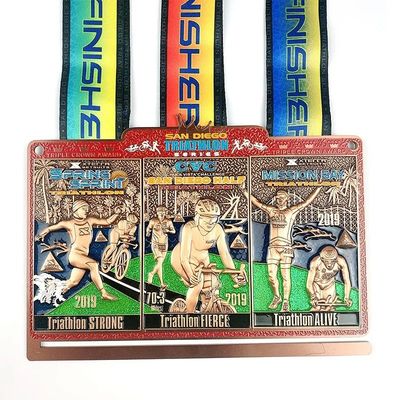 kaufen Ironman Triathlon Medaillen für Veranstaltungen Auszeichnungen / Triathlon Finisher Medaillen Online-Herstellung