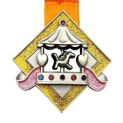 kaufen 10KM Glitter Kinder virtuelle Lauf Finisher Award Online-Herstellung