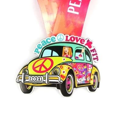 kaufen Große Größe Mehrfarbig gefüllte Zinklegierung Metall Award Medaille UV-Druck Global Art Gifts Online-Herstellung