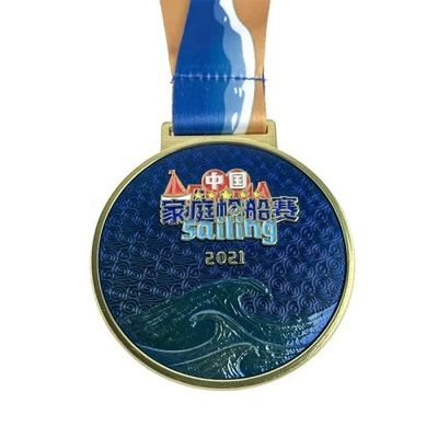 kaufen Custom Sailing Medal Design Lösung Form durch Marine Elemente wie Schiffe, Segel Wellen Online-Herstellung