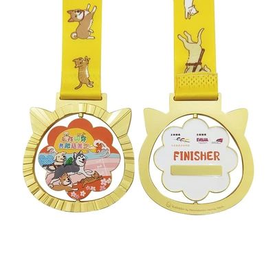 kaufen Endung von Tier-Sport-Wohltätigkeitsorganisation Personalisierte Laufmedaille Drehmedaille Online-Herstellung