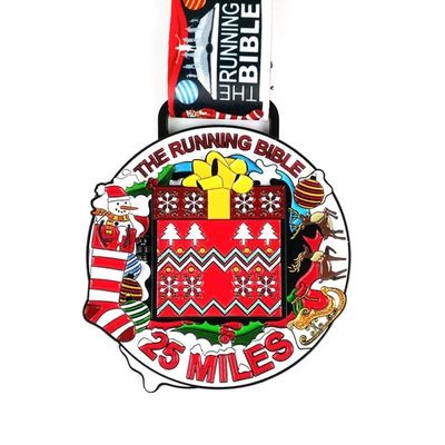 kaufen Persönliche Weihnachtsmedaille. Weihnachtsmannslaufmedaille. Online-Herstellung