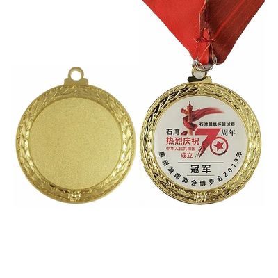 kaufen Ausgedruckte Eisen-Blank-Stock-Medaille mit Farbplattierung Online-Herstellung