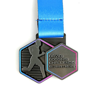 kaufen Virtuelle Laufmedaille mit Musterfarbsprühen / Virtuelle Herausforderungen mit Medaillen Online-Herstellung