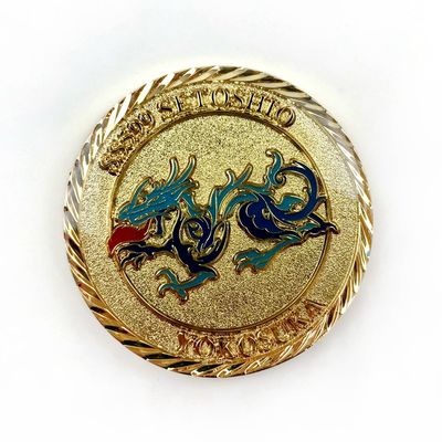 kaufen Custom Sandblasting Drachen Design Weiches Emailliertes Souvenir-Münze Online-Herstellung
