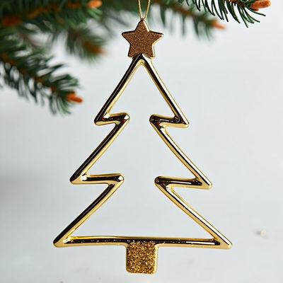 kaufen Einfach zu ergänzen jede Feiertag Dekoration Geschäftsförderung Geschenke Gold Glitter Star Baumornament Online-Herstellung