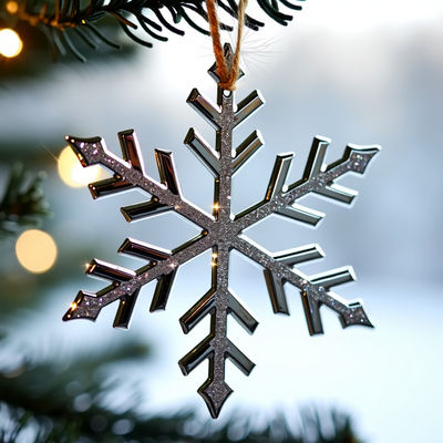 kaufen Winter-Dekorationen mit Kristall Eleganz Schneeflocken Ornament für Geschäftsförderungsgeschenke Online-Herstellung
