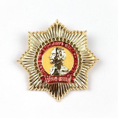 kaufen 3D-Emailliertes Gold-Finish-Pin-Bedge mit Sicherheits-Pin-Hintergrund 1,15 Zoll perfekt für Turniere und besondere Anlässe Online-Herstellung