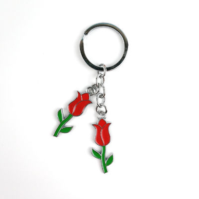 kaufen Maßgeschneiderter Rosenschlüsselhalter für die Werbung mit tiefer und starker Verbindung Online-Herstellung