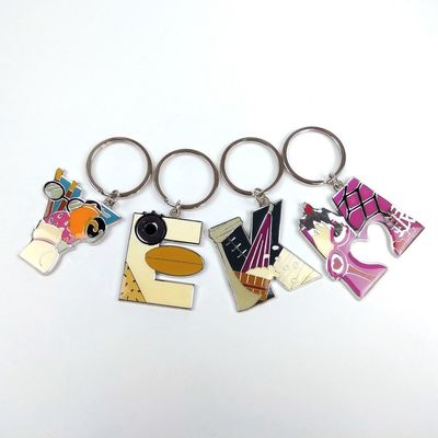 kaufen Personalisierter Cartoon-Schlüsselanhänger mit Anfangsbuchstaben aus Metalllegierung Online-Herstellung