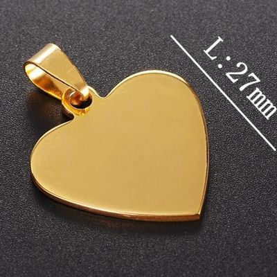 Edelstahl-Haustier-Namen-Tags Pfirsich-Herz-Form benutzerdefinierte Hunde-ID-Tags
