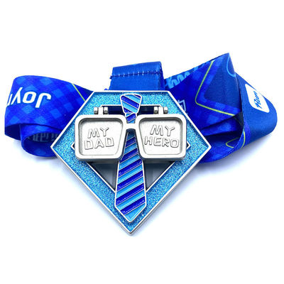 Personalisierte Vatertagsfeiertage 10K Running Custom Event Medaillen Finisher Awards