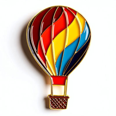 Mehrschichtiger Heißluftballon-Harz-Kühlschrankmagnet