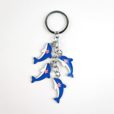 Zinklegierung Weiches Emaille Delphin Schlüsselhalter Ein bezauberndes Accessoire für Meeresliebhaber